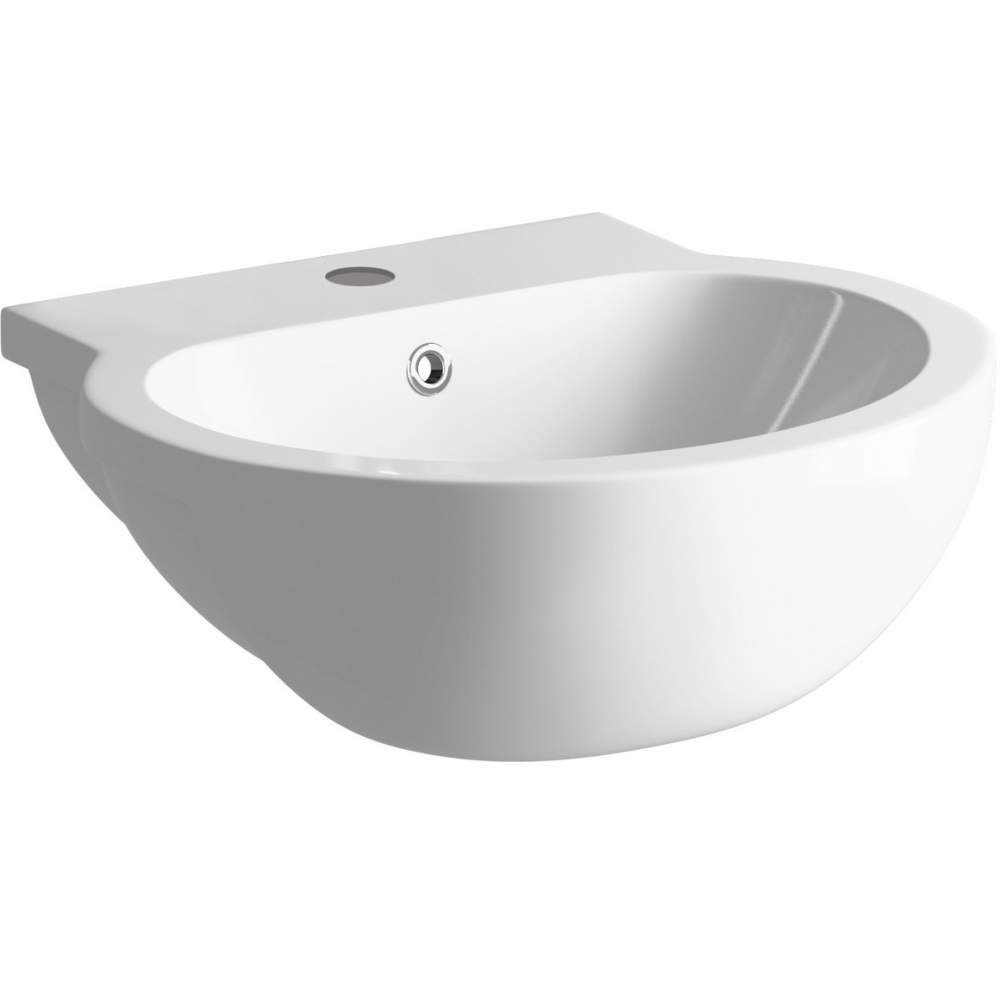 Muscovy 540x500mm 1TH Semi Recessed Basin