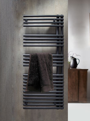 Redroom Omnia Anthracite Left Hand Towel Radiator 1681 x 496mm