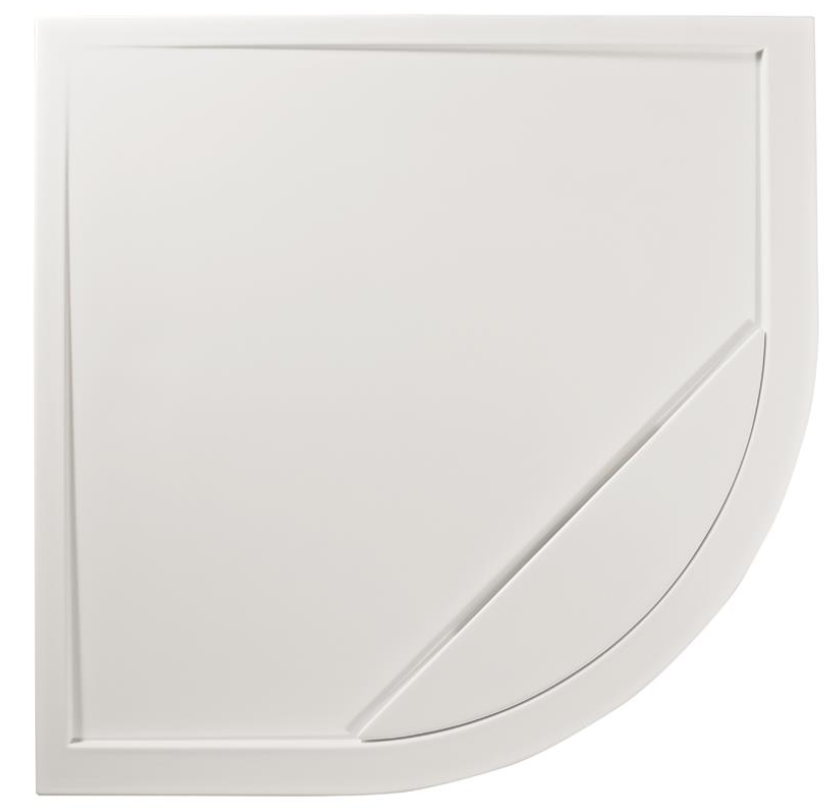 Roman Infinity Quadrant Shower Tray 900mm x 900mm - Matt White or Gloss White