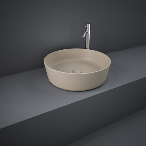 Feeling Round Countertop Basin Matt Cappuccino - RAK Ceramics