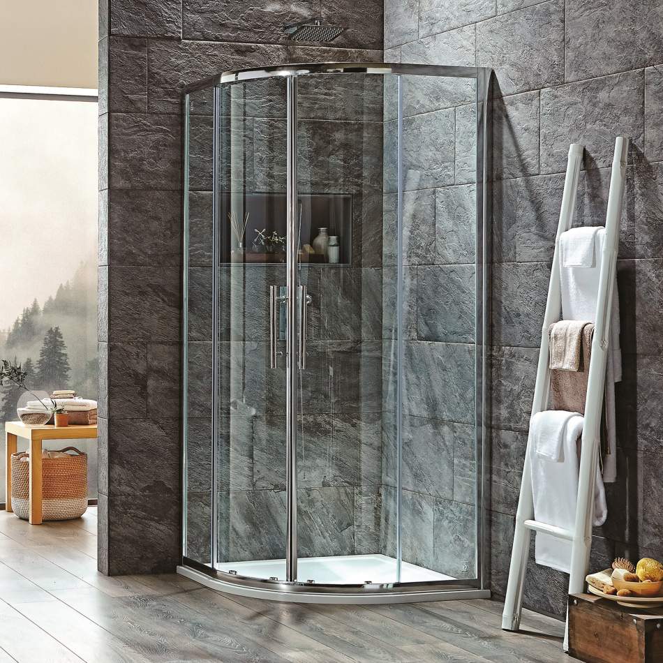 Scudo S8 Double Door 800 x 800mm Quadrant Shower Enclosure