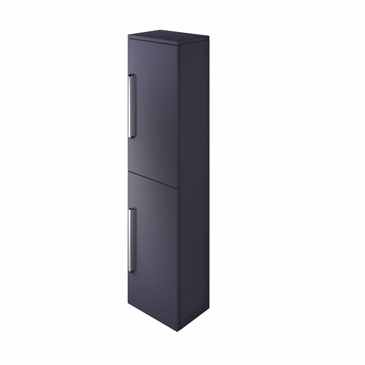 The White Space 1400mm Tall Wall Hung Unit - Dark Indigo Blue