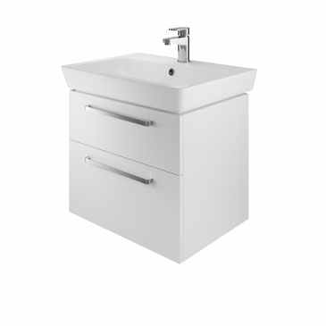 The White Space Wall Hung Vanity Unit - 600mm White