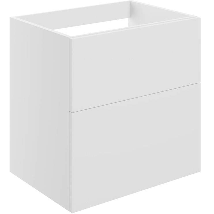 Shetland 590mm 2 Drawer Wall Unit (No Top) - Matt White