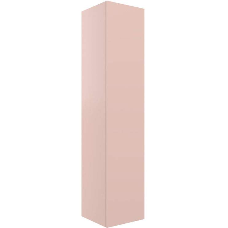 Shetland 350mm Wall Hung 1 Door Tall Unit - Matt Antique Rose