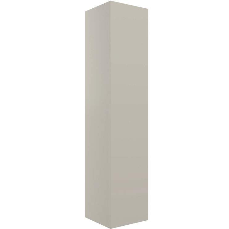 Shetland 350mm Wall Hung 1 Door Tall Unit - Matt Latte