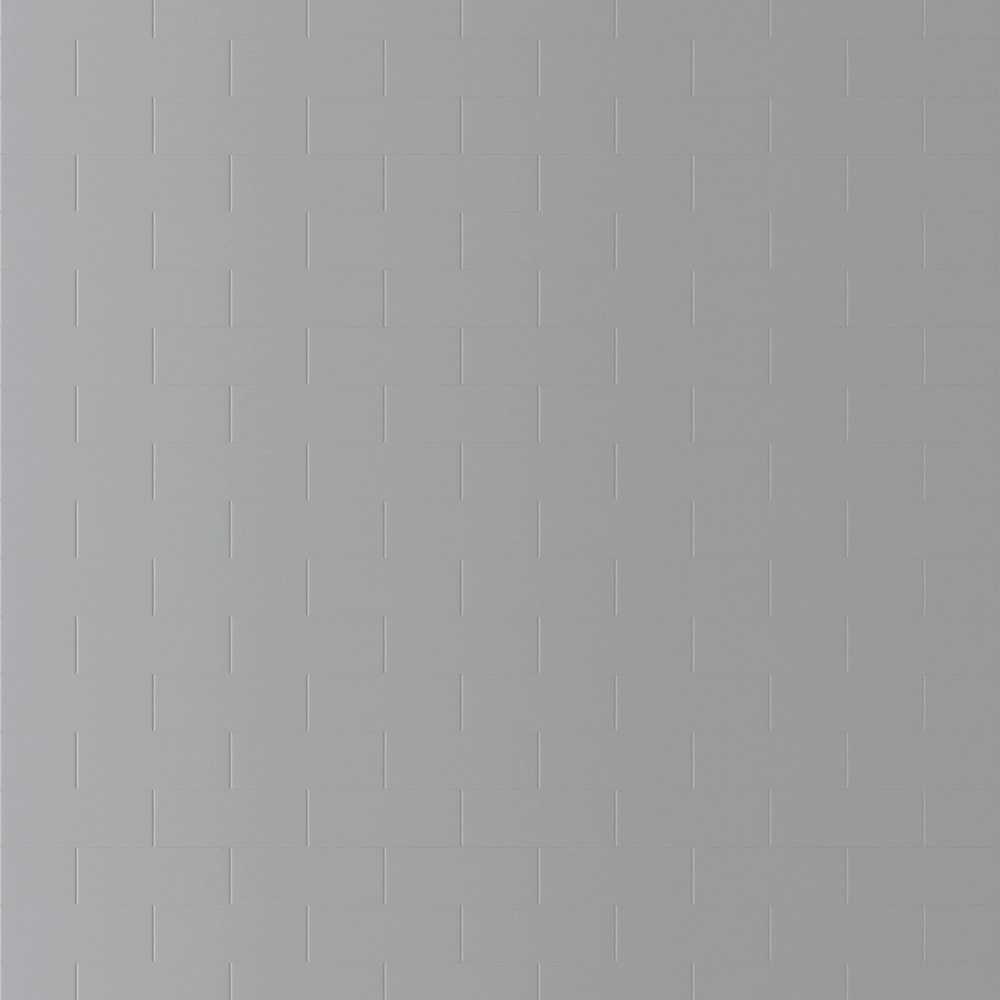 Silver Grey, Showerwall Compact Tile Effect Board 1220 x 2400mm