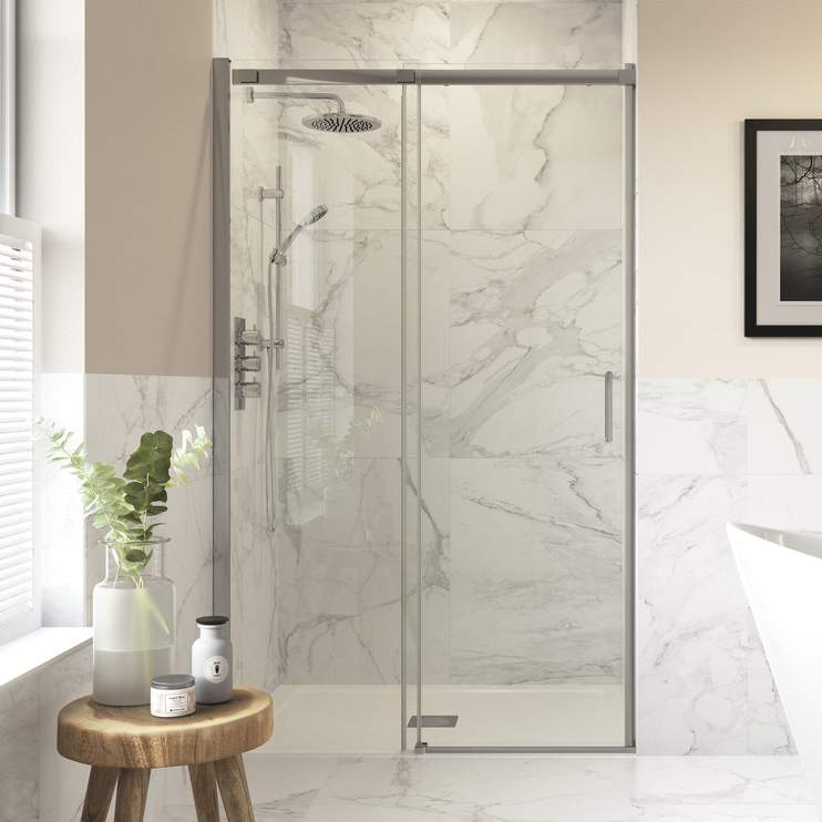 Supreme 1200mm Semi-Framed Sliding Door