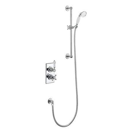 Burlington Trent Concealed Traditional Shower - Slide Rail, Hose and Handset - TF1H