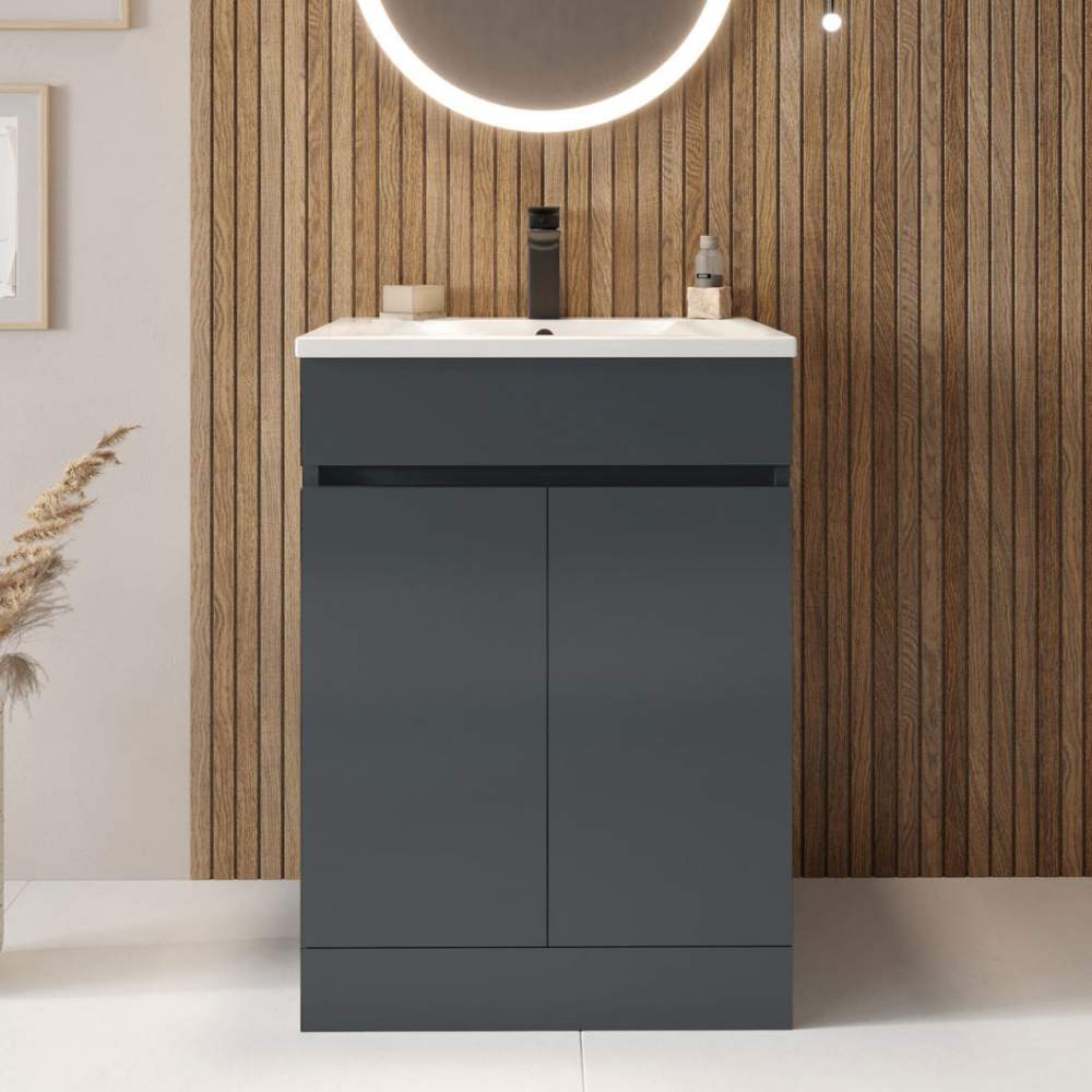 Empire 600 Anthracite Square Vanity Unit - Signature Showers