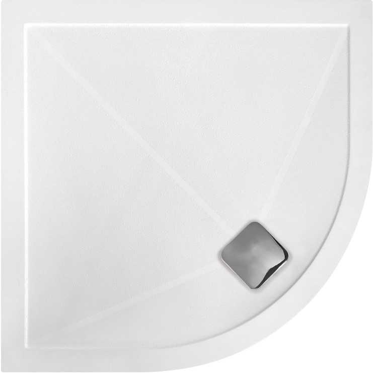 Anti-Slip Ultra-Slim 1200 x 900 x 25mm Offset Quadrant Tray & Waste - Left Hand