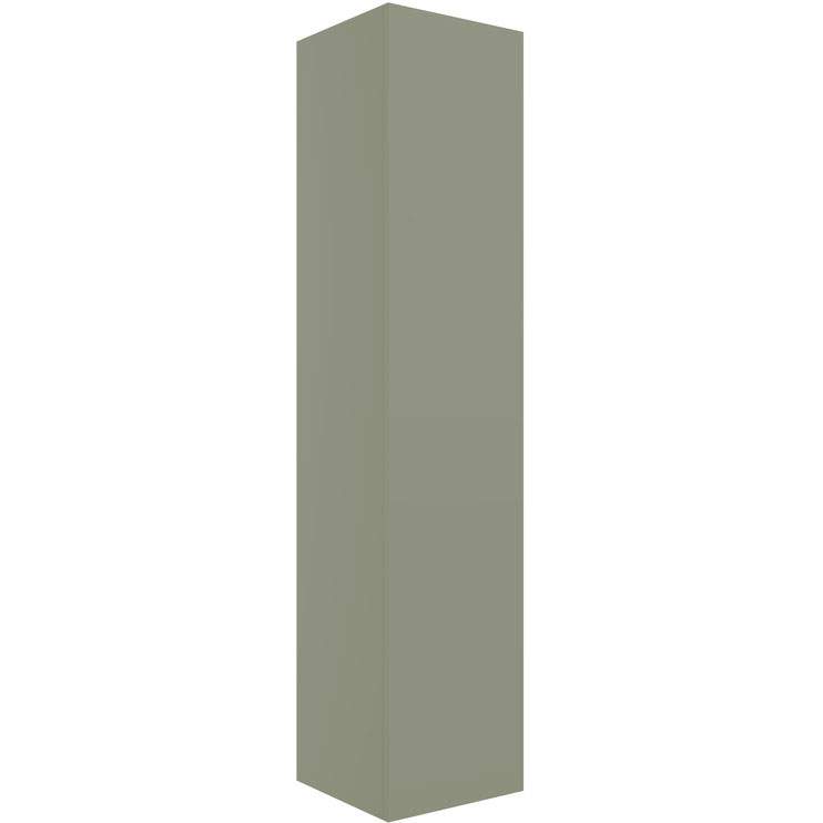 Shetland 350mm Wall Hung 1 Door Tall Unit - Matt Olive Green