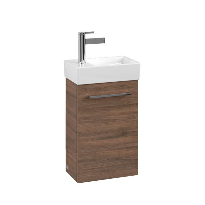 Villeroy & Boch Avento 340mm Right Hand 1 Door Bathroom Vanity Unit And Right Hand Basin - Arizona Oak