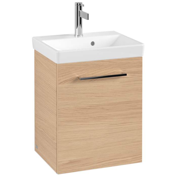 Villeroy & Boch Avento 430mm Bathroom Vanity Unit And Basin 1 Door Nordic Oak