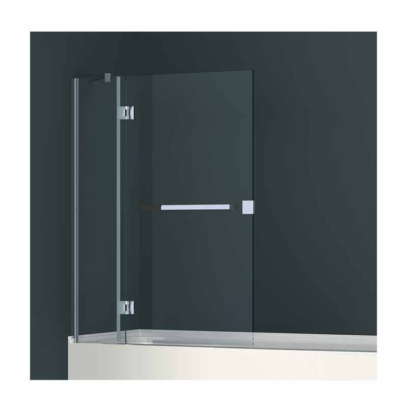 Abacus Two Part Hinged Bath Shower Screen 940 x 1450 x 8mm