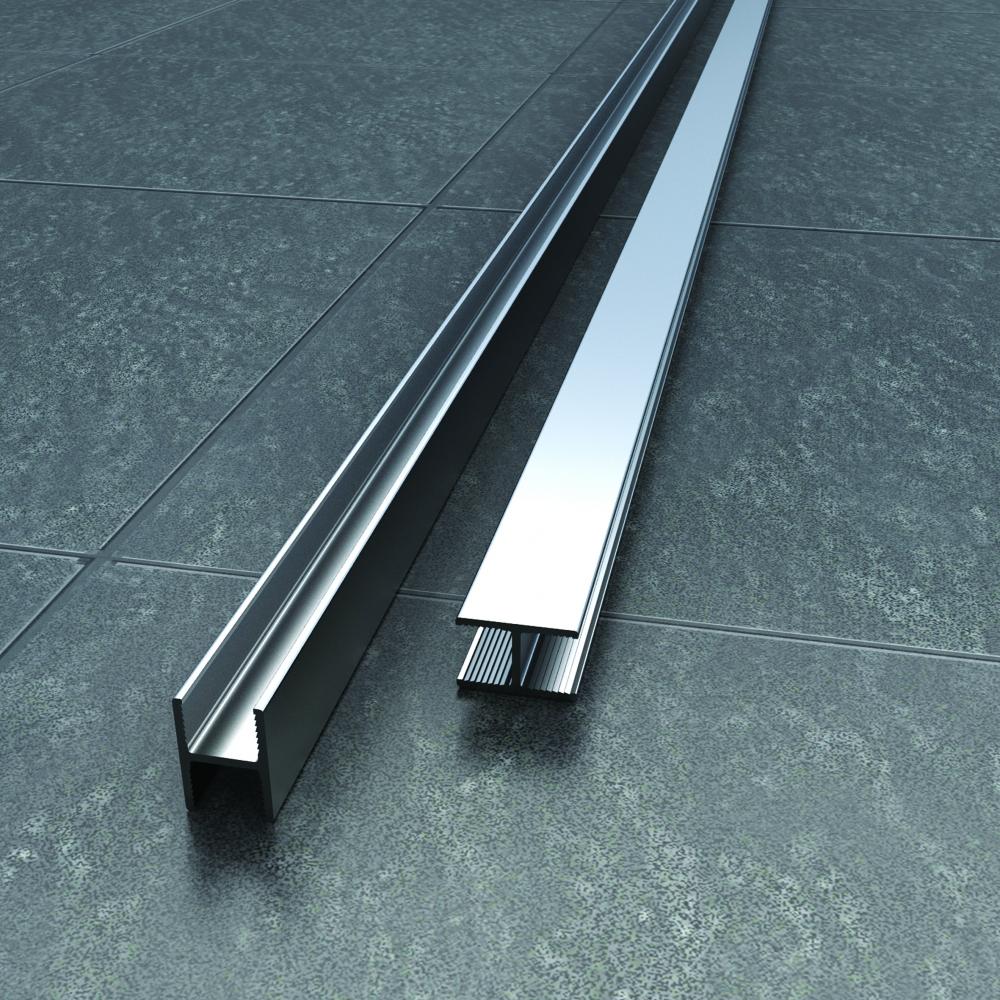 Abacus Vessini X Series Straight Connecting Channel -10mm Thick Glass