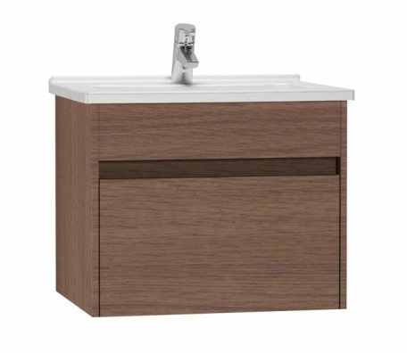 VitrA S50 600mm Vanity Unit with Drawer & Basin - Oak