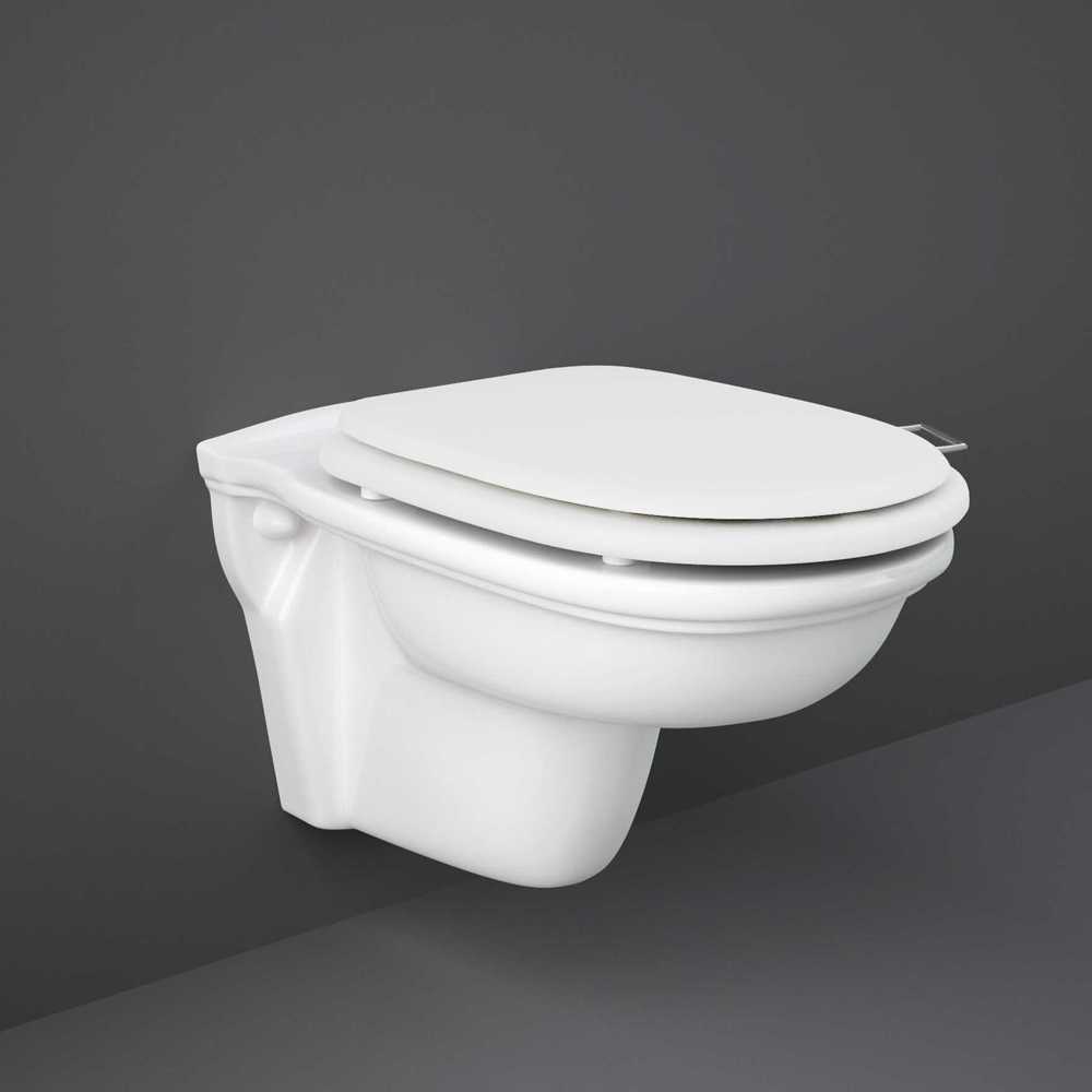 Washington Wall Hung WC with Soft Close Seat White - RAK Ceramics