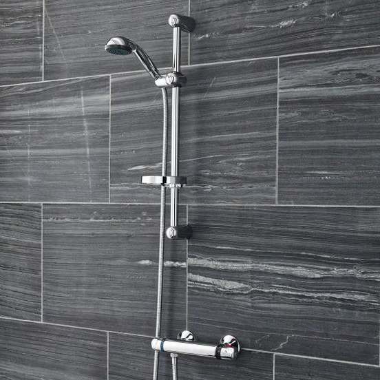 Dune Bar Low Pressure Shower Valve with Slider Rail Kit - Nuie