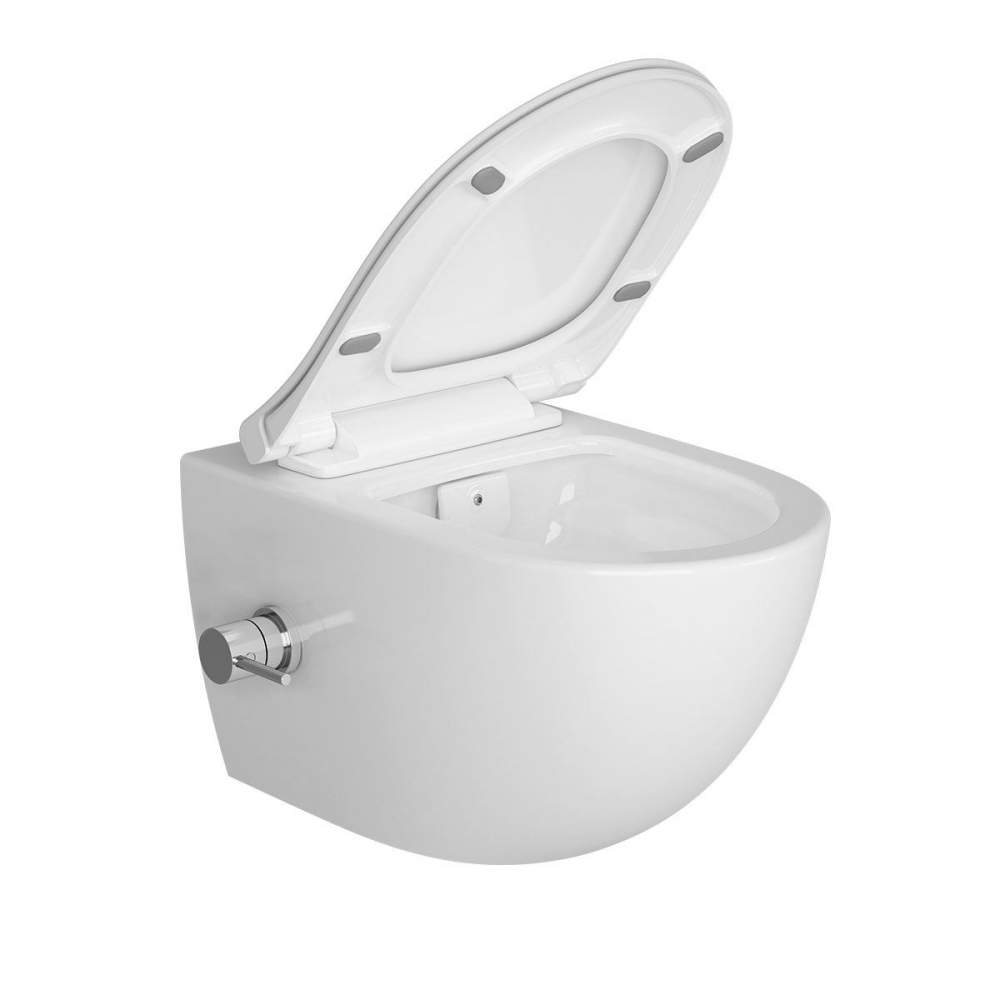 VitrA Aquacare Sento Rimless Wall Hung Bidet Toilet Integrated Valve