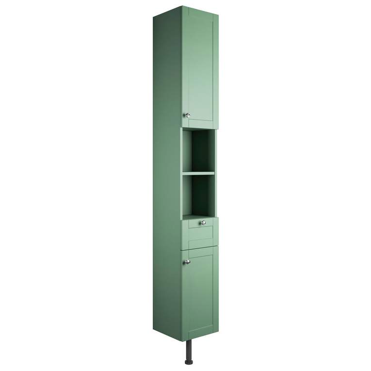 Bali 300mm 2 Door Tall Unit - Matt Sage Green