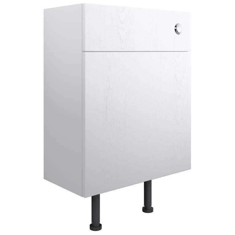 Bali 600mm WC Unit - Satin White Ash