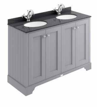 Bayswater 1200mm 4-Door Traditional Basin Cabinet - Plummett Grey