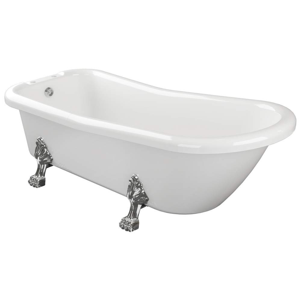 Bourbourg Traditional 1710mm Freestanding Bath Chrome Feet