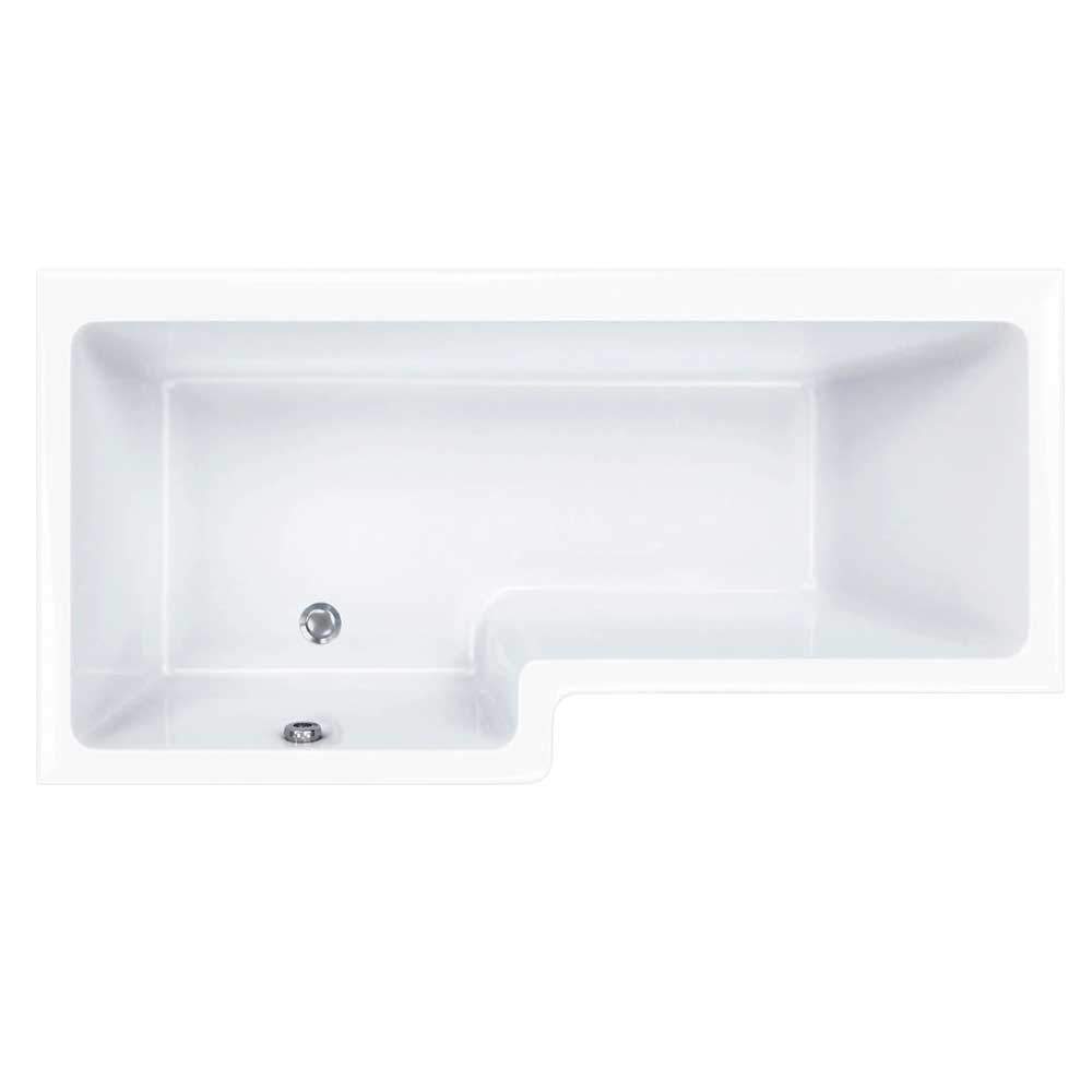 Carron Quantum 1500 x 700/850 Square Shower Bath - Carronite 