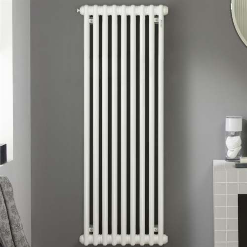 Zehnder Charleston Vertical 3 Column Radiator - White (H)1800 x (W)306 