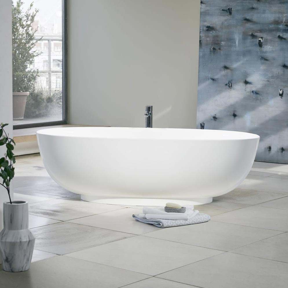 Clearwater Puro 1700 x 750 Clear Stone Freestanding Bath