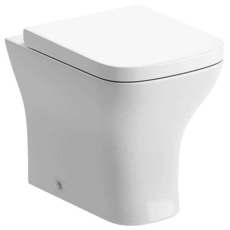 Crest Back To Wall Toilet & Wrapover Soft Close Seat