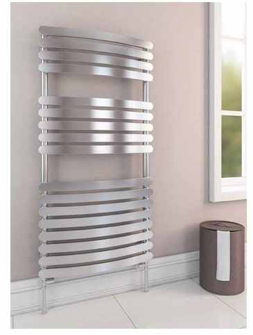 Eastbrook Staverton 600 x 500mm Curved Designer Towel Rail - Chrome - 41.0232