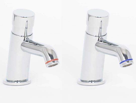 Highlife Skara Non-Concussive Push Button Basin Mono Tap (single) - 10012S