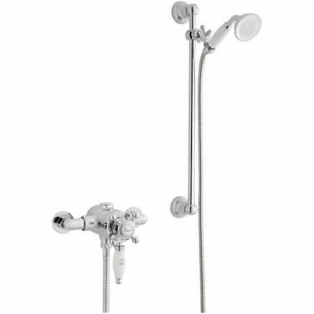 Kartell Viktory Thermostatic Exposed Shower Valve With Riser Rail Kit