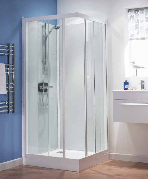 Kinedo Kineprime Glass Sliding Shower Pod - 800 x 800mm