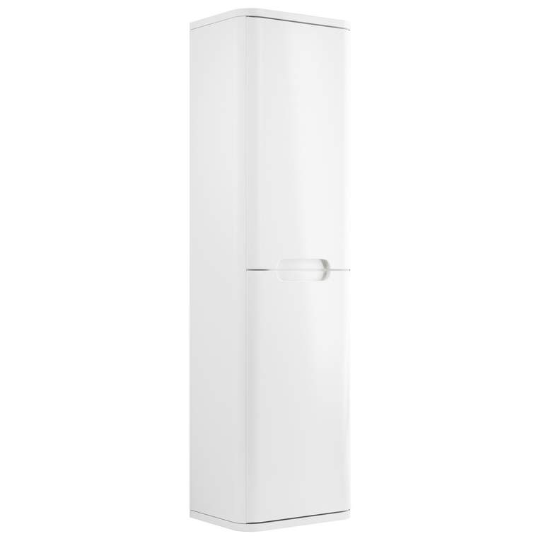 Laplane 350mm 2 Door Wall Hung Tall Unit - White Gloss