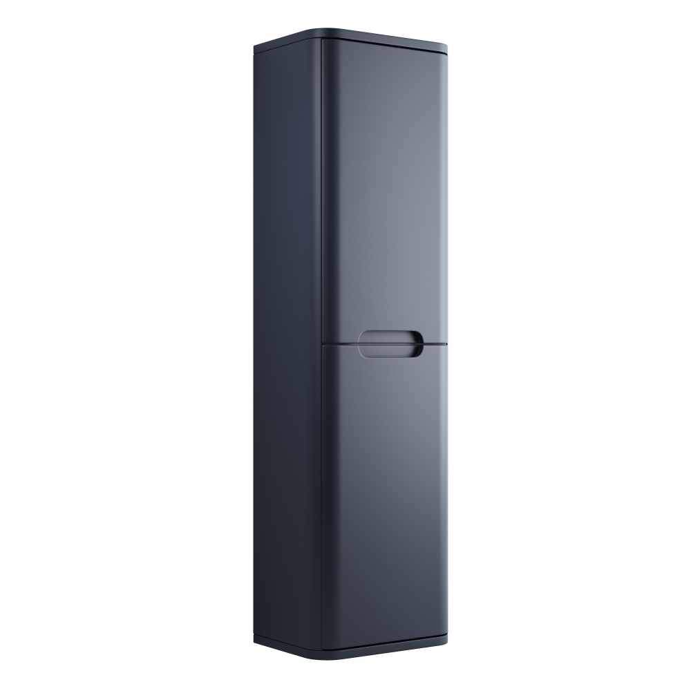 Laplane 350mm 2 Door Wall Hung Tall Unit - Matt Indigo