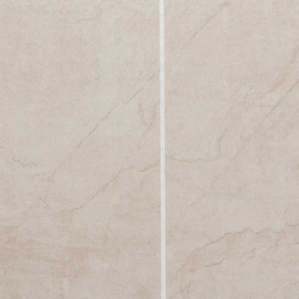 Neptune 250 - Beige Grout Line Tile - Tile Effect PVC Plastic Wall & Ceiling Cladding - 2.7m - 4 Pack