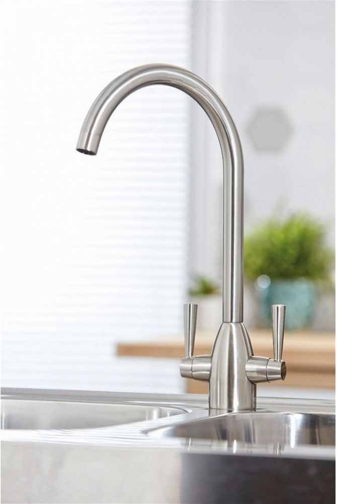 Wycombe Brushed Nickel Kitchen Mixer Tap - Signature Series