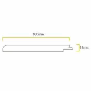 160mm Finishing Panel - Arctic Gloss Nuance Waterproof Shower Board 