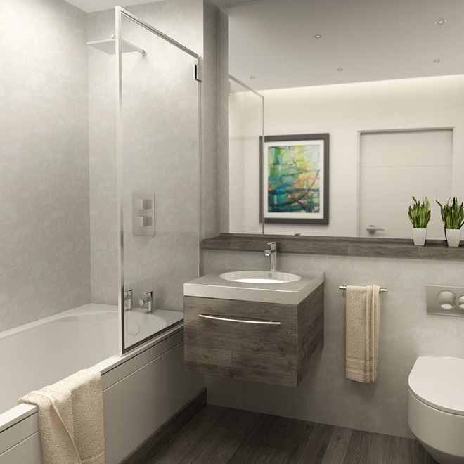 Perform Panel White Frost 1200mm Bathroom Wall Panels