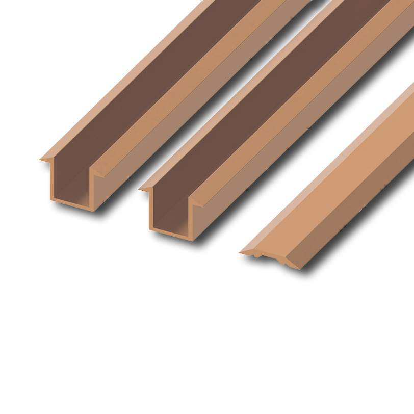 Abacus 10mm Recessed Channel Pack Brushed Bronze