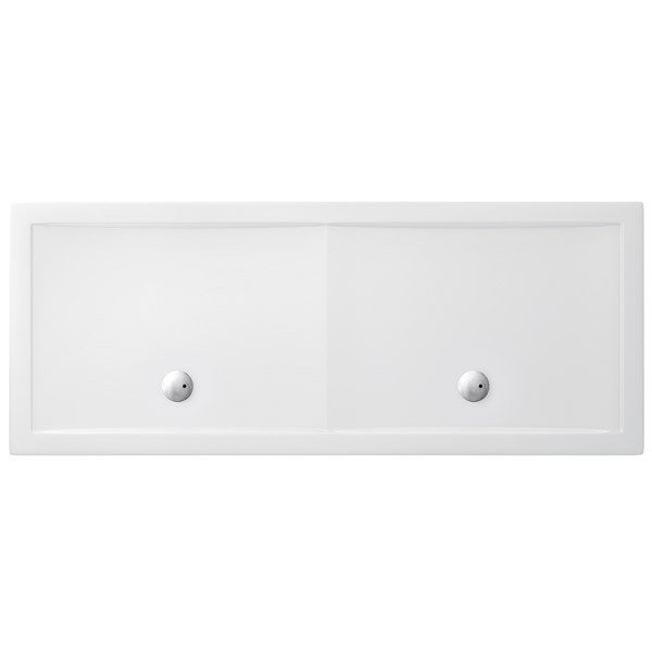 Zamori Rectangle Shower Tray 2000 x 900mm Two Wastes - Z1346