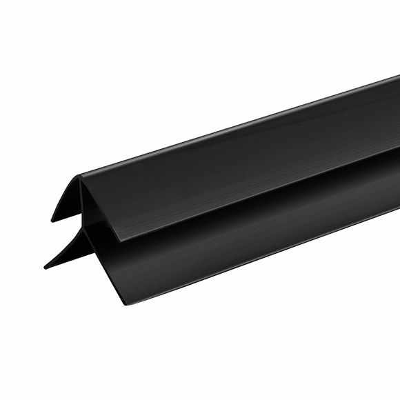 External Corner - Splashpanel - Black - 2400mm