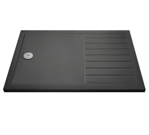 Nuie 1700 x 700 Walk-In Shower Tray Slate Grey - FREE Waste