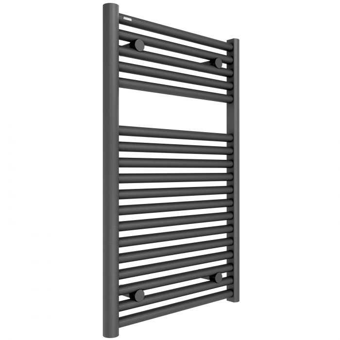 Hugo2 812 x 500mm Electric Towel Radiator - Anthracite - High Heat Output - Tissino