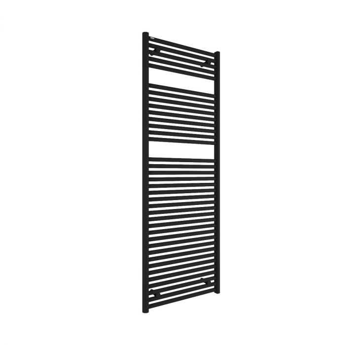 Hugo2 1652 x 600mm Electric Towel Radiator - Matt Black - High Heat Output - Tissino