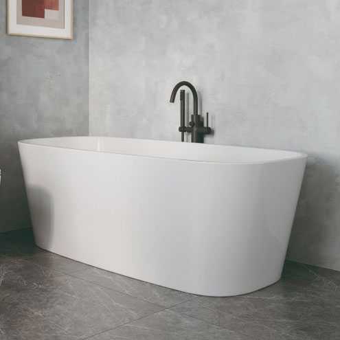 Matera 1597 x 745mm Freestanding Bath - Tissino