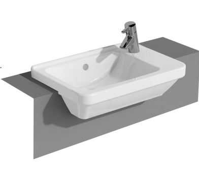 VitrA S50 Compact Semi Recessed Basin Right Handed